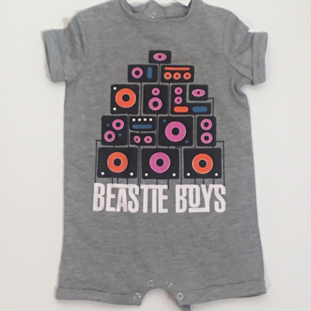 Baby beastie boys one piece romper